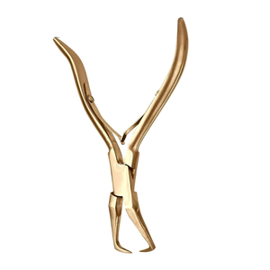 Nouveautés en matière d'extensions de cheveux, outils et pinces en acier inoxydable doré de qualité supérieure pour salon de coiffure - Product Image 3