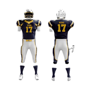 Achetez des vêtements de sport pas chers, uniformes de football américain personnalisés, design unique, couleur unie, légers, respirants, manches courtes, pour adultes - Product Image 1