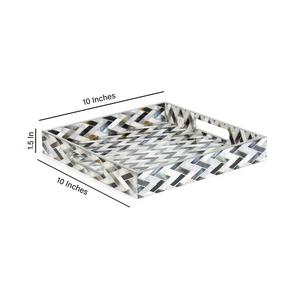 Bandeja de Servicio Decorativa Moderna para Café, con Logotipo Personalizado, Estilo Vintage, Bandeja para Desayuno con Impresión de Adhesivos Esmaltados - Product Image 3