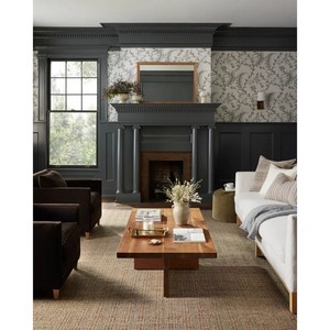 Beige Flat Weave Jute Area <b>Rug</b> Rectangle Non-Slip Backing Living Room Farmhouse Style Thin 0.2-0.4 in - Product Image 2