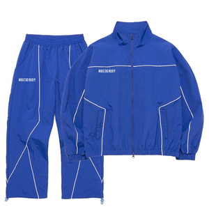 Conjunto Deportivo Unisex 2026, Negro, Manga Larga, Color Sólido, Cierre Frontal con Cremallera, Bolsillos Laterales, Secado Rápido, Corte Regular, Otoño - Product Image 6