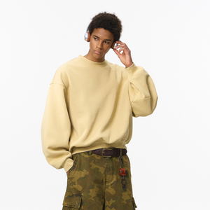 Sudadera con capucha oversize estilo streetwear, sudadera bordada, fabricantes de sudaderas holgadas personalizadas, sudadera con capucha de cuello redondo para hombre - Product Image 2