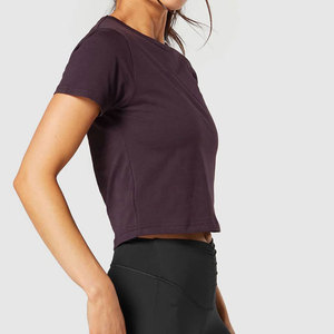 Camiseta Corta Premium para Mujer, Informal, de Manga Corta, Suave y Elástica, para Uso Diario, Cómoda para el Verano - Product Image 3