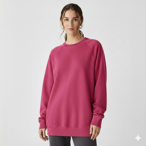 Sudadera Oversize para Mujer, Invierno, Casual, Cuello Redondo, Felpa Premium, Manga Larga, Silueta Relajada, Top de Moda - Product Image 1