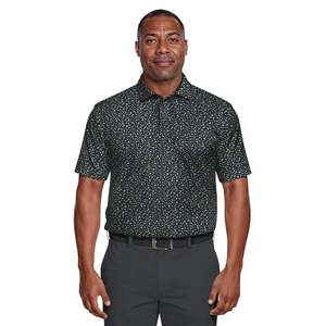 Men's Dot Pattern Short Sleeve for Shirt Polyester/Cotton Jersey Breathable Golf Shirts 180g Smart Casual Fit - Product Image 2