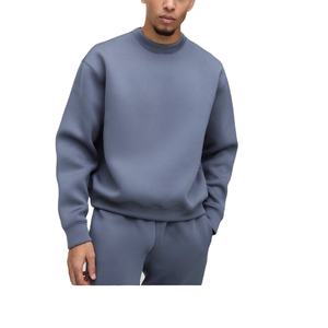 Suéter para hombre, sudadera ajustada, informal, deportiva, personalizada, OEM, costilla, dobladillo, prenda teñida, tejido de punto de poliéster y algodón de BD - Product Image 1