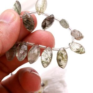 RAY FINE ORNATES Cuentas de Turmalina Negra Ovaladas Sueltas, Piedras Semipreciosas en Hilo, con Certificación de Terceros para Fabricación de Joyas - Product Image 1