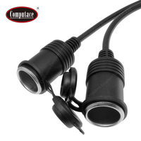 Prise à 2 Cigarettes Haute Intensité 50A 600V avec Couvercle Étanche, Isolation PVC pour Chargement de Batterie, Conducteur en Cuivre Nu AWG16