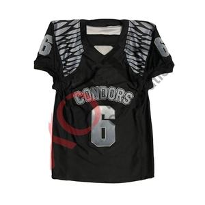 Jersey de Fútbol Americano Personalizado 2026 con Diseño de Equipo Universitario, Parte Delantera Corta, Transpirable, Antibacterial, de Secado Rápido, Talla Grande, 100% - Product Image 1