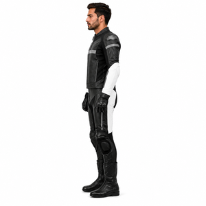 Traje de Motociclismo Deportivo Samroz de Una Pieza para Hombre con Armadura CE Extraíble, Resistente al Agua y al Viento para Todas las Estaciones, Traje de Carreras - Product Image 4