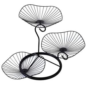 Panier à fruits en métal au design intemporel, parfait pour sublimer les espaces de repas et de cuisine traditionnels - Product Image 2