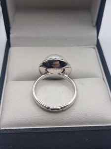 Anillo de Plata de Ley Vintage con Perla, Joyería Artesanal con Piedras Preciosas, Diseño Elegante para Mujer, Venta al Por Mayor para Exportación - Product Image 4