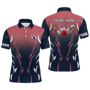เสื้อเจอร์ซีย์โบว์ลิ่งสำหรับผู้ชาย เสื้อเจอร์ซีย์โบว์ลิ่งน้ำหนักเบา ระบายอากาศได้ดี เสื้อยืดตาข่ายสำหรับฝึกซ้อมทีมกีฬาผู้ชาย โพลีเอสเตอร์ 100% - Product Image 6