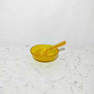 Cuencos de resina blanca de la mejor calidad con cuchara, vajilla pulida de primera calidad para fiestas, cuenco para servir económico - Product Image 2