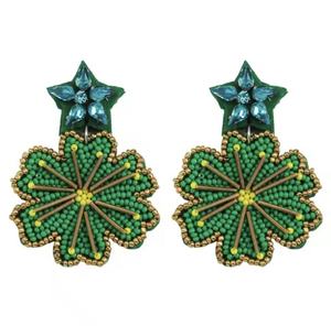 Pendientes Colgantes con Cuentas Rosas Únicos y Elegantes con Diseño de Cactus Turquesa, Joyería Bohemia Premium para Mujer - Product Image 4