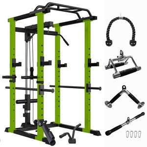 Set Palestra Multifunzione per Casa: Power Cage Regolabile, Rack per Squat e Trazioni, Rack Completo per Fitness con Bilanciere e Capacità di 450 kg - Product Image 1