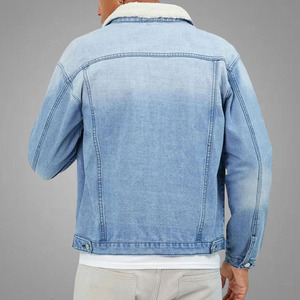 Service OEM Veste en jean pour homme, style décontracté, veste d'automne, manteau boutonné en denim, veste en jean oversize pour homme - Product Image 3