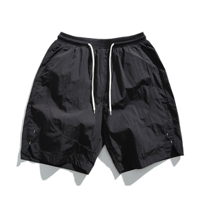 Shorts de course pour hommes en nylon uni, respirants, sportifs, faible MOQ, vente en gros - Product Image 3