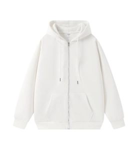 Sweat à capuche zippé en polyester recyclé durable pour homme, matière écologique, doublure polaire épaisse, tenue avec capuche intégrée - Product Image 3