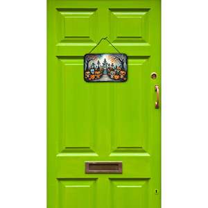 Calaveras Sugar skulls แขวนผนังฮาโลวีนใหม่ป้ายโลหะอลูมิเนียมสำหรับห้องครัวบาร์ห้องน้ำ8HX12W หลากสีตกแต่งบ้าน - Product Image 2