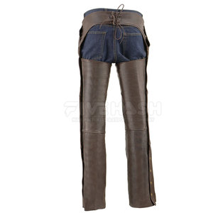 Chaps en cuir pour hommes, prix de gros abordable, design personnalisé, dernière collection, respirants - Product Image 3