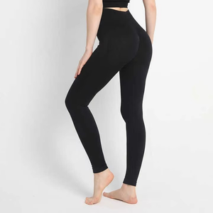 Wholesale Custom High Waisted Sports Workout Yoga Pants Leggings For Women Soft Gym Fitness Leggings - Product Image 6