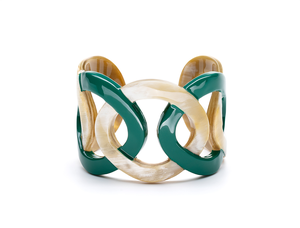 Brazalete de cuerno de vaca y búfalo pulido, estilo náutico, ecológico, de color natural para mujer, de Perfect Enterprises - Product Image 6