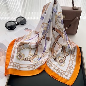 ผ้าพันคอไหมดีไซน์หรูหรา ผ้าพันคอไหมสำหรับผม ขายส่งผ้าโพกศีรษะ - Product Image 3
