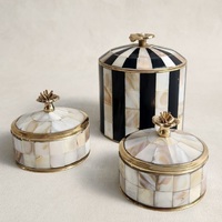 Caja de Almacenamiento Decorativa de Latón y Aluminio, Último Modelo, Caja de Almacenamiento Metálica Decorativa para Hotel, Hogar y Mesa