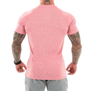 T-shirt de musculation pour homme, bleu rose, de bonne qualité, design unique, nouveau modèle, toile décontractée, respirant, séchage rapide - Product Image 3