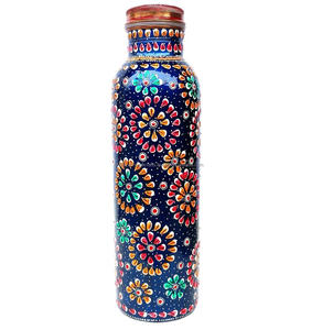 Botella de agua de cobre de alta calidad Recipiente de cobre puro Ayurvédico Botella de agua de yoga Botella de agua de cobre - Product Image 1