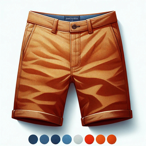 กางเกงยีนส์ขาสั้นผ้าแคนวาสสีเข้มสำหรับผู้ชาย ขายส่ง เป็นมิตรกับสิ่งแวดล้อม เหมาะสำหรับออกกำลังกาย วิ่ง แฟชั่นสตรีทแวร์ สวมใส่สบาย ระบายอากาศได้ดี - Product Image 4