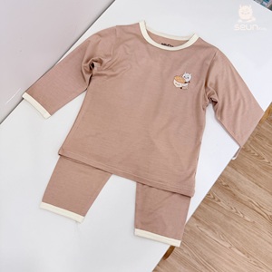 Seun Kids Baby 2Pcs Cotton Sleepwear Set Cartoon Print Long Sleeve T-Shirt With <b>Leggings</b> O-Neck Cute Spring Wear - Product Image 6