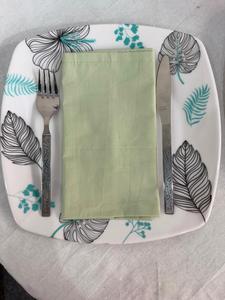 Nouvel Arrivage : Ensemble de Serviettes de Table Couleur Unie pour Mariage, Pâques et Fêtes, Serviettes 100% Coton, Parures de Lit et Draps - Product Image 1