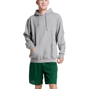 Wholesale <b>Plain</b> Pullover <b>Men</b> <b>Hoodies</b> Hooded Sweatshirt Premium Heavy Fleece Hoodie with Custom logo - Product Image 1