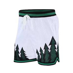 Pantalones Cortos Deportivos de Malla para Hombre, Nuevo Diseño, Impresión por Sublimación, Tejido de Malla Transpirable con Cintura Elástica y Cordón Ajustable - Product Image 2