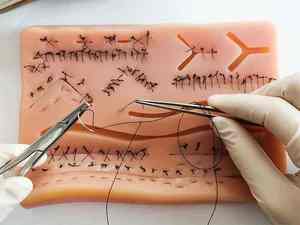 Kit d'entraînement à la suture pour étudiants en médecine, ensemble d'instruments de suture en acier inoxydable, coussinet de peau, manuel de précision chirurgicale mondial - Product Image 3