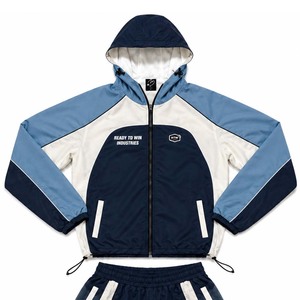 Conjunto Deportivo Unisex Ready To Win Industries, Manga Larga, Bloques de Color, Poliéster, Sudadera con Capucha, Pantalones Cortos con Cierre, Primavera, Adulto - Product Image 5