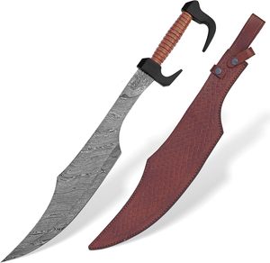 Espada Espartana Hecha a Mano, Estilo Griego Antiguo, Espada Coleccionable para Cosplay con Funda de Cuero, Proveedor OEM ODM Personalizado - Product Image 1