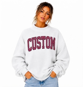 Sweat-shirt à col montant surdimensionné personnalisé et brodé pour le streetwear, en tissu doux et respirant, mélange coton/polyester - Product Image 1