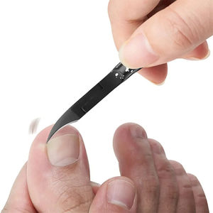 กรรไกรตัดเล็บสแตนเลสแบบขายส่ง OEM พร้อมโลโก้สั่งทำ ใบมีดตรง/โค้ง ทนทาน ใช้ตัดเล็บเท้า เหมาะสำหรับเล็บหนา - Product Image 4