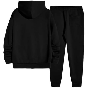 Ensemble de survêtement à capuche pour homme, nouveau design, respirant, coupe régulière, 100 % coton, couleur unie, streetwear d'hiver, avec strass, vente en gros - Product Image 3