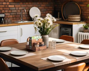 Porte-serviettes en bois pour salière et poivrière – Organiseur de cuisine pour serviettes et condiments - Product Image 4