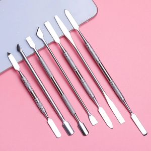 Oferta Caliente: Espátulas Desechables de Acero Inoxidable 7 en 1 para Cutículas, Mezcla de Polvo para Uñas, Varillas para Tono y Removedor de Manicura - Product Image 4