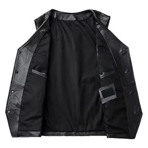 Chaleco de Cuero para Hombre, Estilo Urbano, Ligero, Sin Mangas, Nuevo Diseño de Moda, Transpirable, para Invierno - Product Image 2