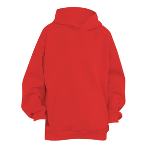 Sweat-shirt à capuche rouge pour femme, coupe classique, manches longues, en coton tricoté, avec poches, pour l'automne - Product Image 6