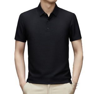 Polo de Manga Corta para Hombre, Color Azul Oscuro, Tejido de Punto, Diseño con Botones, Corte Regular Informal, Artículo de Moda 2026 - Product Image 5