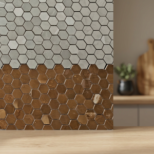Tuiles murales en céramique en mosaïque de bande, en porcelaine turquoise et marron, pour salle de bain et cuisine, prix de gros, décoration chinoise - Product Image 6