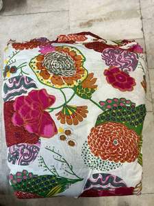 Beautiful Gold Line Cambric 60x60/92x88 Pure Cotton Organic Eco-Friendly Printed Fabric 44 Inches Width for Curtains Bags Boys - Product Image 2