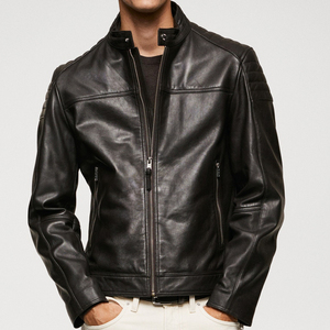 ARTIZ INTERNATIONAL Custom Genuine <b>Leather</b> <b>Jackets</b> Men Womens Unisex Pure <b>Leather</b> Retro Biker Style Windproof Eco-Friendly - Product Image 5
